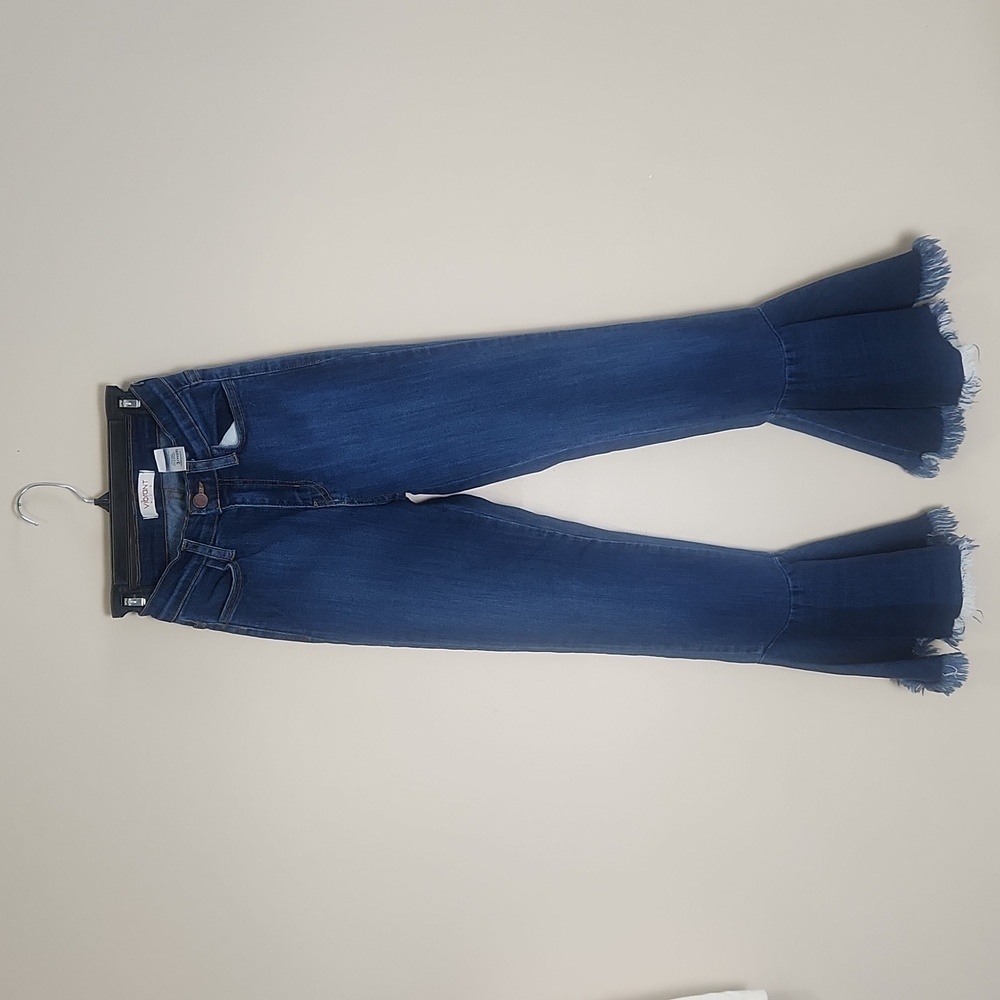 Vibrant m.i.u women jeans belle ankle high rise stretch denim jean